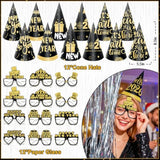 2026 New Year Party Supplies Banner Balloons Hats Glasses Noise Makers