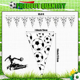 65.6ft Soccer Party Decorations Pennant Banner 48 Soccer Triangle Flags