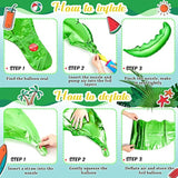 20 Pcs Palm Tree Leaves Balloons, Helium Foil Coconut Tree Leaves Balloons Green Palm Decorations For Kids' Birthday Hawaii Luau Tropical Party Baby Shower, 35.43 X 14.57 Inches