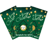 Christmas Scratch Off Cards(50 Pack) Christmas Party Game Cards Christmas Festive Raffle Tickets Christmas Craft Christmas Party Game For Boys And Girls Adults