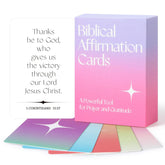 Biblical Affirmation Cards, 60 Unique Christian Art Gifts Scripture Prayer Cards, Positive Religious Inspirational Affirmation Cards Deck, Bible Verse Encouraging Gift For Women And Men