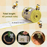 Bee Ribbons 6 Rolls Bee Wired Ribbon Sewing Diy Craft Bee Fabric 40 Ya