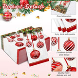 200 Pcs Christmas Napkins Disposable Paper Xmas Disposable Guest Towels Merry Christmas Dinner Napkins Design For Winter Holiday Party Supplies Tableware Decorations (Baubles Style)