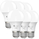6 Pack A19 LED Light Bulbs 60W Equivalent Soft White 2700K E26 Base 800 Lumens