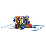 100 Years 0Ld Small Packs Pop Up Happy Birthday Greeting Card, Ideal Love Gift For Adult And Kid With Blank Note & Envelope, Celebration For Daughter, Son, Mom, Dad, Friend, Children