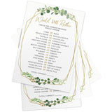 Bridal Shower Games – Would She Rather Game With Fun Bride-To-Be Trivia, Wedding Shower Activity, Botanical Greenery Theme, 50 Guests
