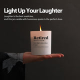 Retired Definition I Do What I Want When I Want Retirement Gifts Scented Candles For Home Office Jar Candles Lavender Sage Floral Scent Soy Wax Candles 9.5 Oz