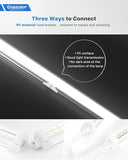 6 Pack 4FT LED Shop Lights 36W 5000LM 6000K Linkable Plug and Play Commercial Bay Lighting