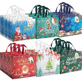 13" Large Christmas Gift Bags 18 Pack - With Gift Tags - Reusable Non-Woven Christmas Gift Bags With Handles For Holiday Xmas Party Gifts Wrapping Shopping (12.6"×9.8"×6.7")