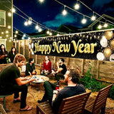 Happy New Year 2026 Banner 120x20in Yard Sign Party Decorations