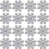 50 Pieces Snowflake Rhinestones Crystal Button Embellishments Flat Bac