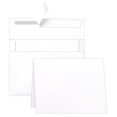 White Blank Cards And Envelopes 5 X 7 Heavyweight Folded Cardstock And Printable A7 Envelopes Self Seal 20 Packs For Greeting Cards, Wedding Invitations, Thank You Cards, Party