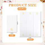 100Pcs Christmas Paper Napkins, Holiday Christmas Napkins Disposable For Bathroom Merry Dinner, Dinner Disposable Napkin Paper Napkin Table Decoration For Home Kitchen Xmas Winter Holiday