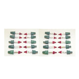 20 Style A Base Mini Bulb Flashers Christmas Tree Lights String Flasher Replacement 2.5 Volt V 0.425 Watt W. Indoor/Outd