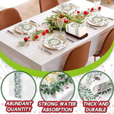 200 Pcs Merry Christmas Guest Napkins Holly Berry Disposable Hand Towel For Bathroom 2 Ply Xmas Decorative Napkin Bathroom Paper Hand Towels Christmas Party Decor For Winter Party Holiday