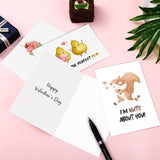 Funny Valentines Day Pun Cards, Cute Valentine'S Day Cards Set, Assorted Love Card For Kids, Students, Friends, Family, Partner, Colleagues, Etc - 8 Designs (3.5 X 5 In, 40 Pack)