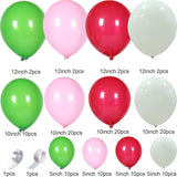 Christmas Balloon Garland Arch Kit With 143 Pcs Xmas Pink Green Red Balloons Cane Candy Foil Balloons For Christmas Party Decorations Xmas New Year Birthday Party Supplies