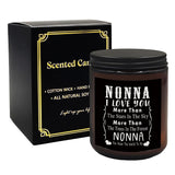 Nonna Gifts, Nonna I Love You Scented Soy Jar Candles, Grandma Candle
