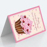 Cute Cake Valentine’S Day Card Gifts For Granddaughter?Sweet Valentines Day Gifts For Her Girl Kids From Grandma Grandpa Grandparents