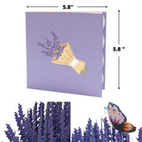 Birthday 3D Pop Up Card For Her - Goddess With Floral Hair And Butterflies – For Birthday, Mother’S Day, Women’S Day Or Any Occasion 6X6 In (Enchanting Lavender)