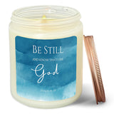 Christian Gifts For Women, Christian Lavender Candle, Be Still And Know That I Am God Christian Scented Candles, Religious Gifts For Women Christian, Christian Home Room Decor
