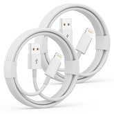 2 Pack 3FT USB A to Lightning Cable for iPhone CarPlay Fast Charging and Data Sync