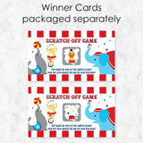 Big Dot of Happiness Carnival - Step Right Up Circus - Carnival Themed Game Scratch Off Cards - 22 Count