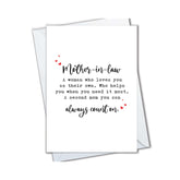 | Birthday Card For Mother In Law, Funny Card For Mil, Mother'S Day Gift For Mother-In-Law From Daughter Or Son In Law (Can Always Count On)