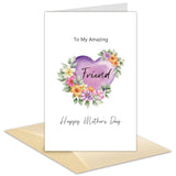 To My Friend Mother'S Day Gift, Mother'S Day Card For Bff Bestie, Heartfelt Card For My Amazing Friend, 1St Year Become Mom Greeting Card