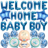 Welcome Home Baby Boy Balloons – 29pcs Blue Star Party Decorations