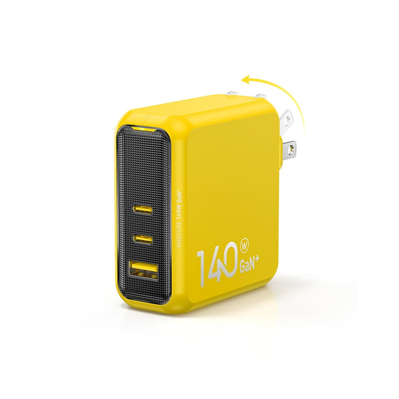 Magcube 140W Gan+ Usb C Charger Pd 3.1 Macbook Pro Charger 3-Port Pps Usb C La