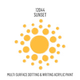 FolkArt Dots Acrylic Craft Paint, Sunset 2 fl oz Vibrant Multi-Surface Dot Paint Perfect for Easy to Apply DIY Arts and Crafts, 12044