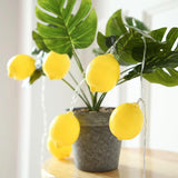 Lemon Decor String Lights, Battery Operated 6.5Ft 10Led Summer Room Decor Lights For Girls Bedroom Or Summer Theme Party