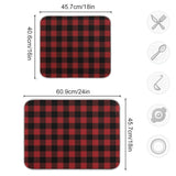 Red And Black Buffalo Plaid Dish Drying Mat 18X24 For Kitchen Merry Christmas Winter Xmas Dishes Pad Dish Drainer Rack Mats Absorbent Fast Dry Kitchen Accessories