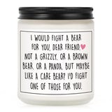 Best Friend Birthday Gifts For Women, Friendship Gifts For Women- Handmade Lavender Natural Soy Wax Candle (7Oz)- Funny Best Friend Candle For Bestie, Bff