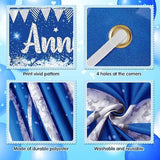 Blue Happy Anniversary Decorations For Men Women, Silver Blue Happy Anniversary Banner And 18Pcs Balloons Party Decor For Wedding Anniversary Decorations Kit Supplies