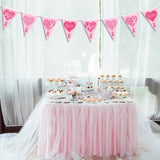 Pink Ribbon Pennant Banner for Breast Cancer Awareness Party Decorations, Pink Ribbon Banner for Breast Cancer Prevention Month, Fabric Hanging Banner for Breast Cancer Awareness Scene