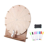 12 Slots Wedding Game Spinning Wheel, Prize Wheel Spinning Wheel For Prizes With Stand, Table Spinning Wheel For Engaging Home Parties Wedding Baby Shower