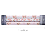 Bear Baby Shower Wrapping Paper - Mini Roll - 3 Rolls - 17 Inch X 120 Inch - Coquette Teddy Bear With Pink Ribbon Bow Wrapping Paper For Baby Shower, Girls Birthday