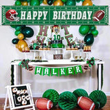 Football Happy Birthday Banner Decorations Birthday Signs Giant Birthday Party Supplies Fence Yard Signs Outdoor Decorations Photo Backdrop 6 Feet