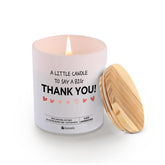 A Little Candle To Say A Big Thank You Gifts For Men Women Boss Coworker Friends Friendship Appreciation Gifts Scented Candle Home Office Jar Candles Sage Floral Lavender Scent Soy Wax 9.5 Oz