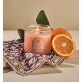 , Textured, Elegant Candle, Home Fragrance Candle For Relaxing Atomosphere, Living Room & Bedroom, 6 Oz (Tangerine Dream)