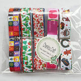 Assorted 15 Yards 5/8" (15Mm) Merry Christmas Grosgrain Ribbon Snowman