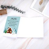 Snow House Bulk Christmas Cards For Grandma Mimi Grandmother Nana From Grandchild Grandson Granddaughter, Grandma Mimi Christmas Heartfelt Love Greeting Card Gifts From Grandson Granddaughter