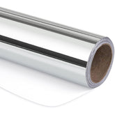 Silver Metallic Wrapping Paper - Solid Color Paper Perfect For Wedding, Birthday, Christmas, Baby Shower - 17 Inches X 32.8 Feet