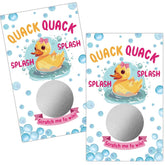50 Pack Summer Quack Duck Theme Scratch Off, Duck Baby Shower Birthday Party Game Card, Birthday Lottery Activity Group Activity, Lottery Game, Scratch Off Game Animal Theme Party Game