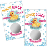 50 Pack Summer Quack Duck Theme Scratch Off, Duck Baby Shower Birthday Party Game Card, Birthday Lottery Activity Group Activity, Lottery Game, Scratch Off Game Animal Theme Party Game