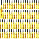 102-Piece Gold Glitter Fringed Noise Makers Bulk Party Blowouts & Whistles