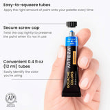Gouache Paint, Set Of 24, 12Ml/0.4 Us Fl Oz Gouache Paint Tubes, Gouache Set For Adults And Students
