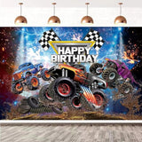 309 Pcs Truck Birthday Decorations – For 24 Guests, Balloons, Swirls, & Curtains